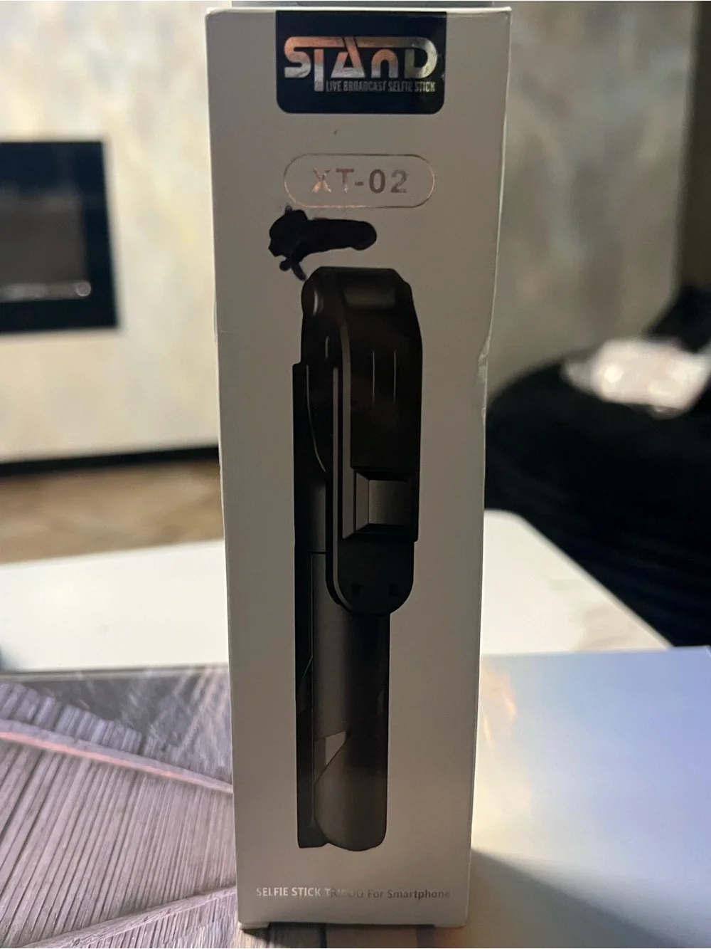 Stampd Black XT-02 Selfie Stick Tripod with Phone Clamp